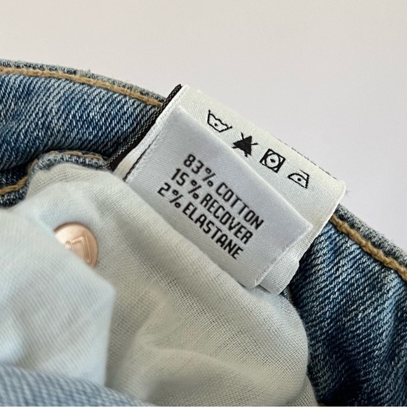 NWT Lovers + Friends Greyson Ultra High Rise Slim Boot Jeans Skyline Blue 24 - Picture 13 of 13